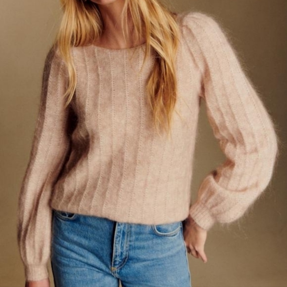 Sezane Aretha Jumper Soft Blush Pink - Picture 4 of 7